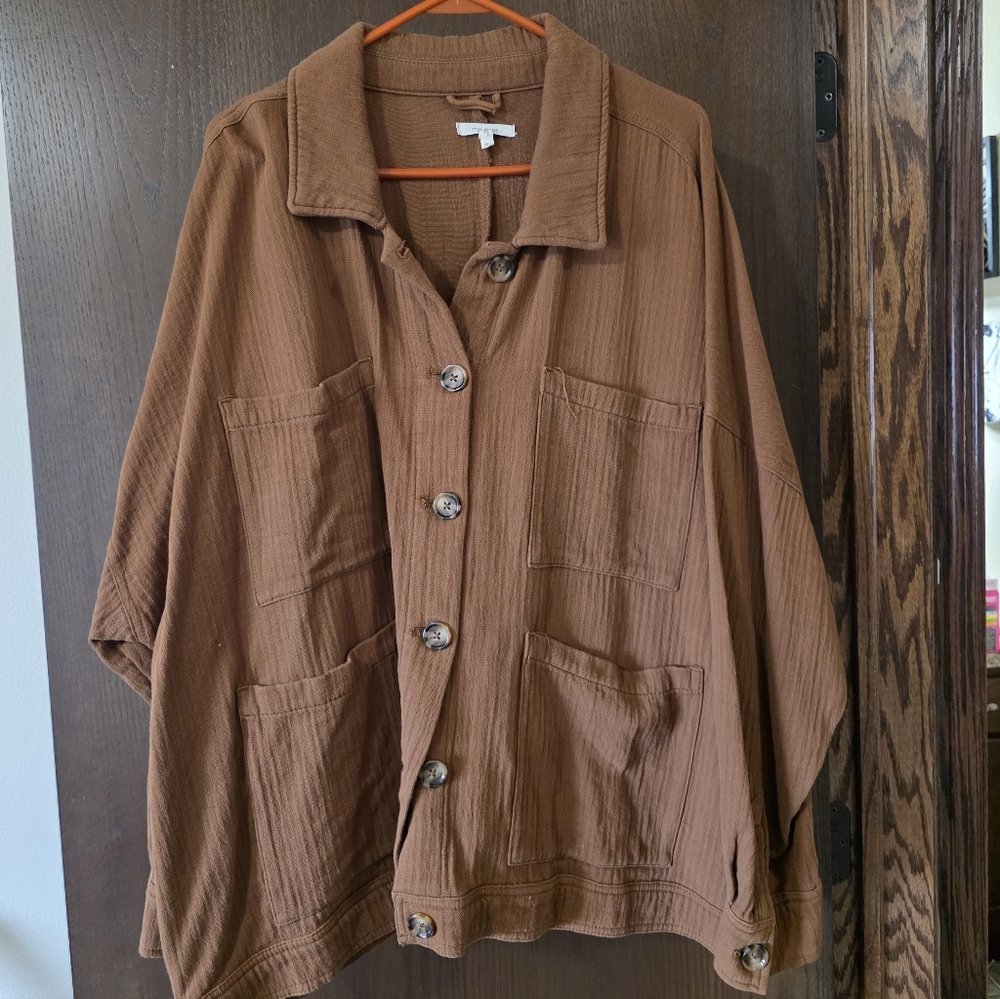 Maurices Brown Shirt Jacket